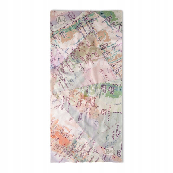 Buff komin chusta wielofunkcyjna całoroczna UPV50 Ecostretch Mapa Marka Buff