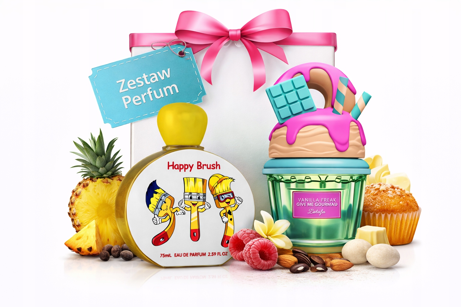 Lattafa Give Me Gourmand Vanilla Freak Edp 75ML Lattafa Kids Happy Brush