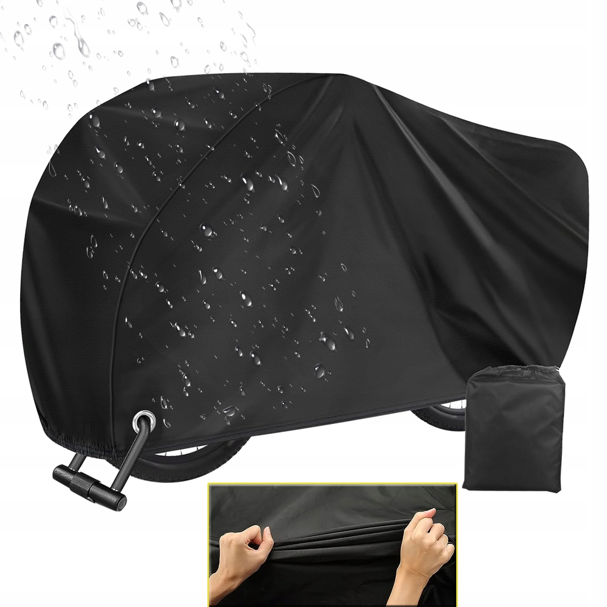 Największy Wodoodporny Pokrowiec na Rower Skuter Motocykl 205x108x115 cm