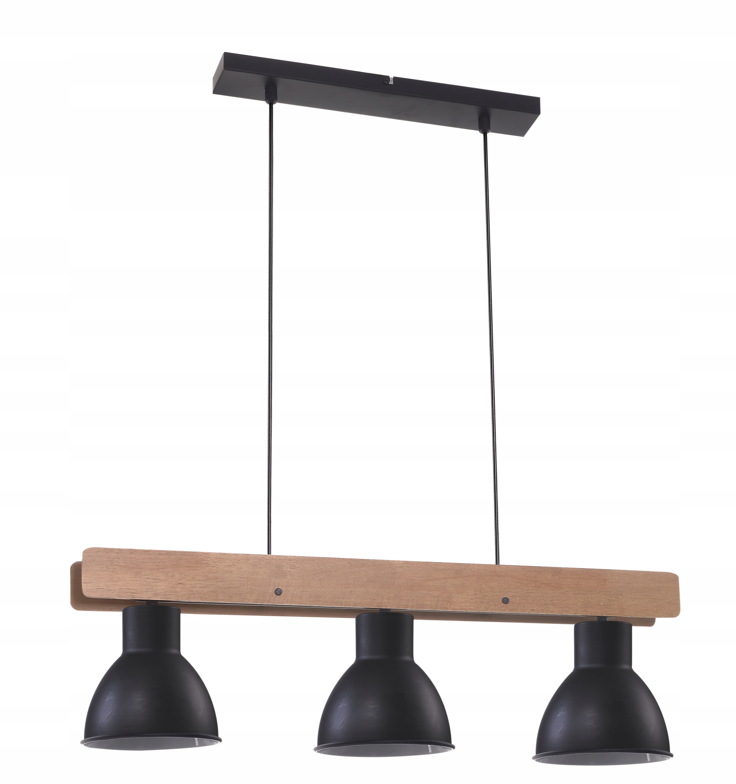 Závěsná Lampa Vario 3X60W E27 Černá