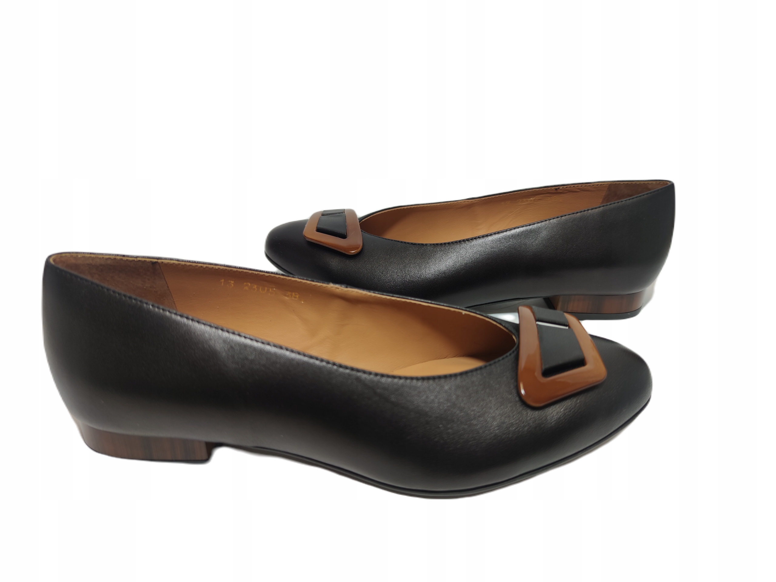 Elegantní Baleríny z kůže Anis 2305 černé, velikost 38