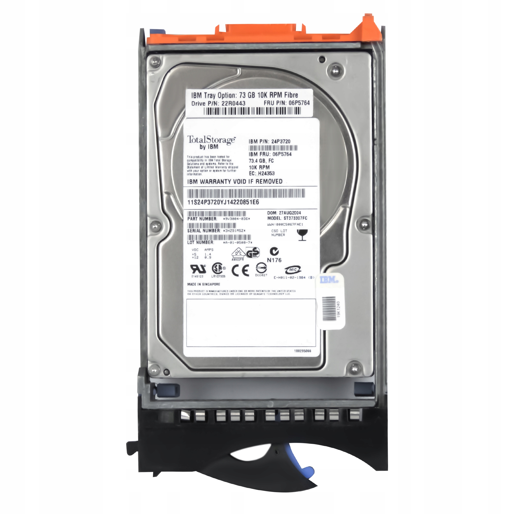 Ibm 06P5764 24P3720 73GB 10K Fc 3,5'' ST373307FC