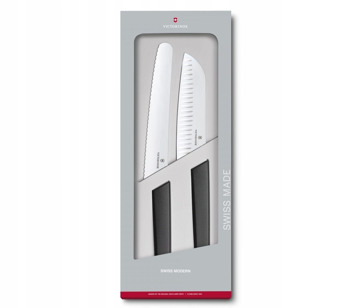 Sada 2 kuchynských nožov Swiss Modern Victorinox čierna 6.9093.22G