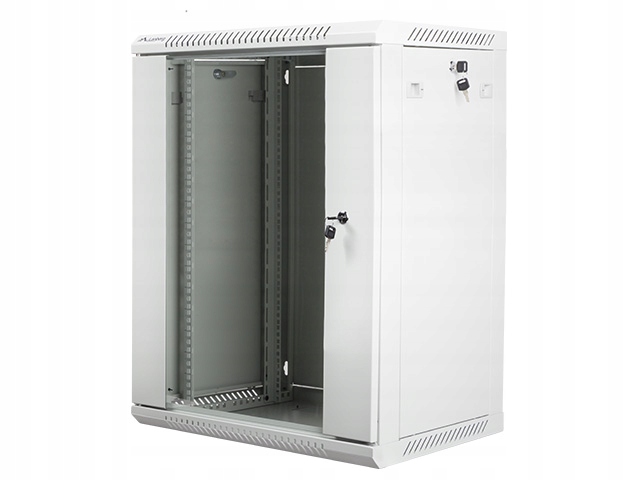 Nástenný rack 19'' 15U 600X450mm sivý flat pack