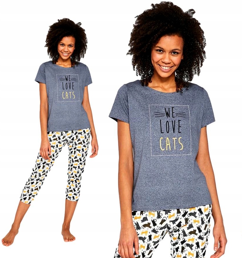 

Piżama damska Cornette 497/196 We Love Cats roz.S