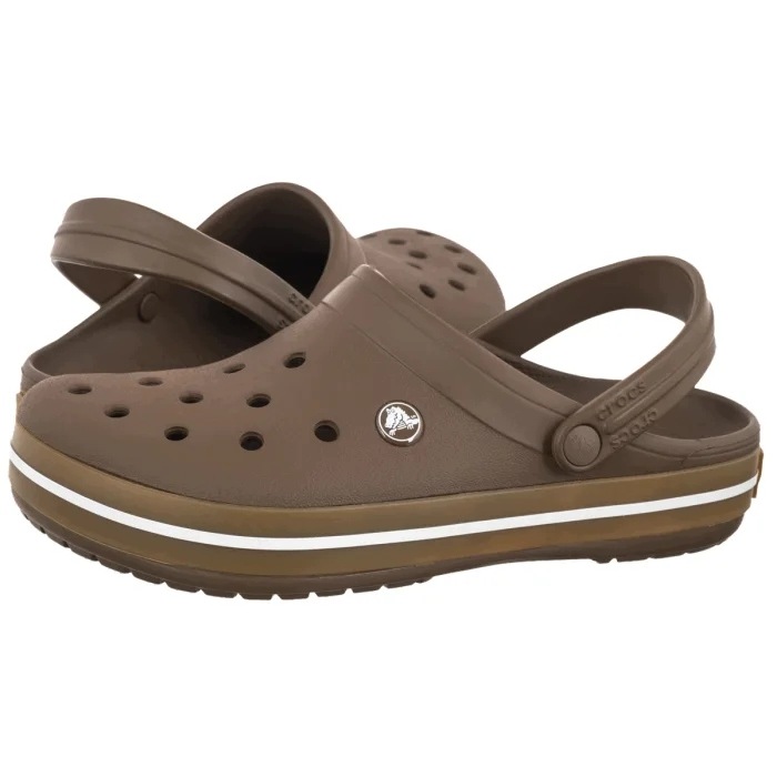 Pánské boty Nazouváky Crocs Crocband Gum Clog Carob 212756-2PO Hnědé