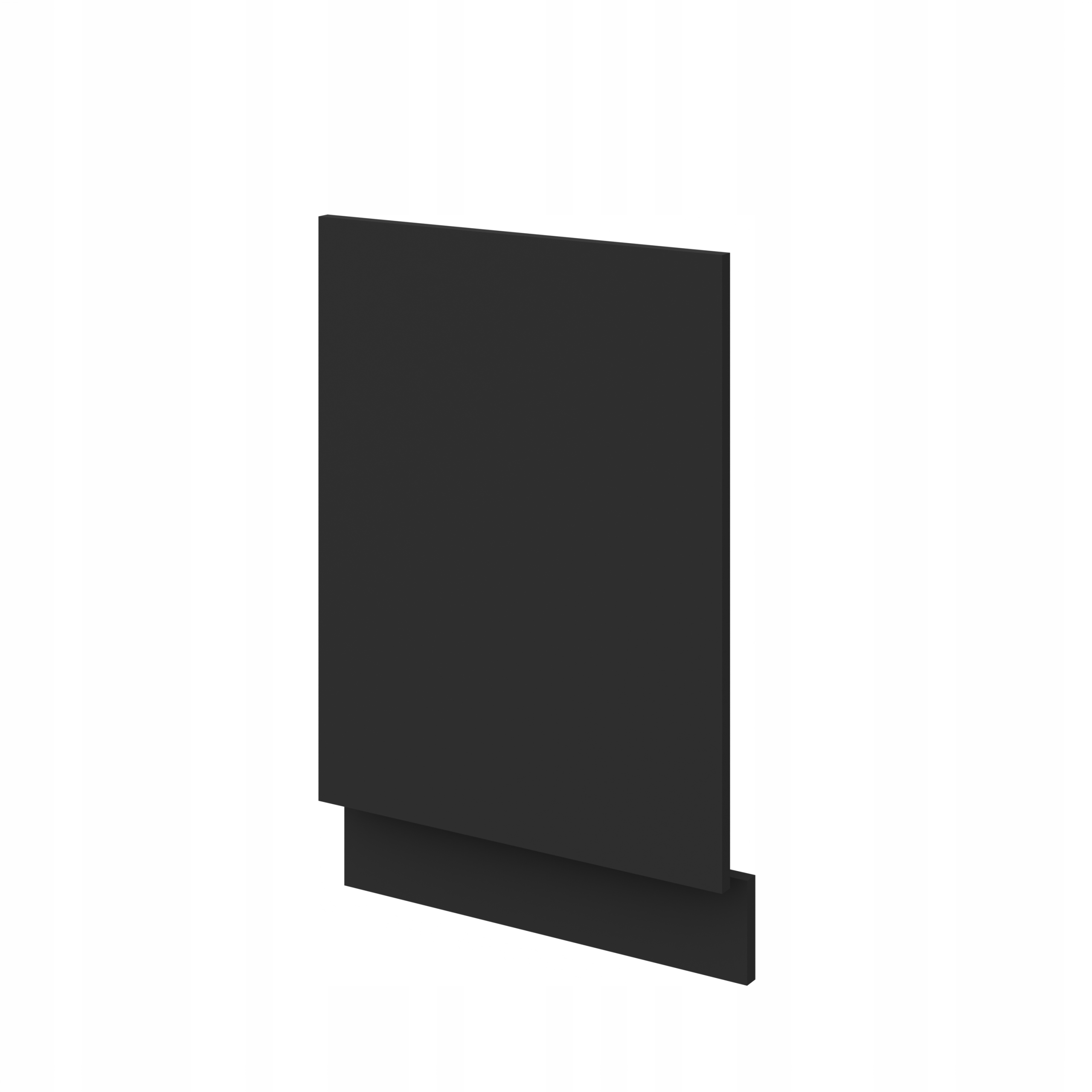Přední část pro vestavnou myčku nádobí Černá matná 45, panel pro vestavbu 570 x 446 mm
