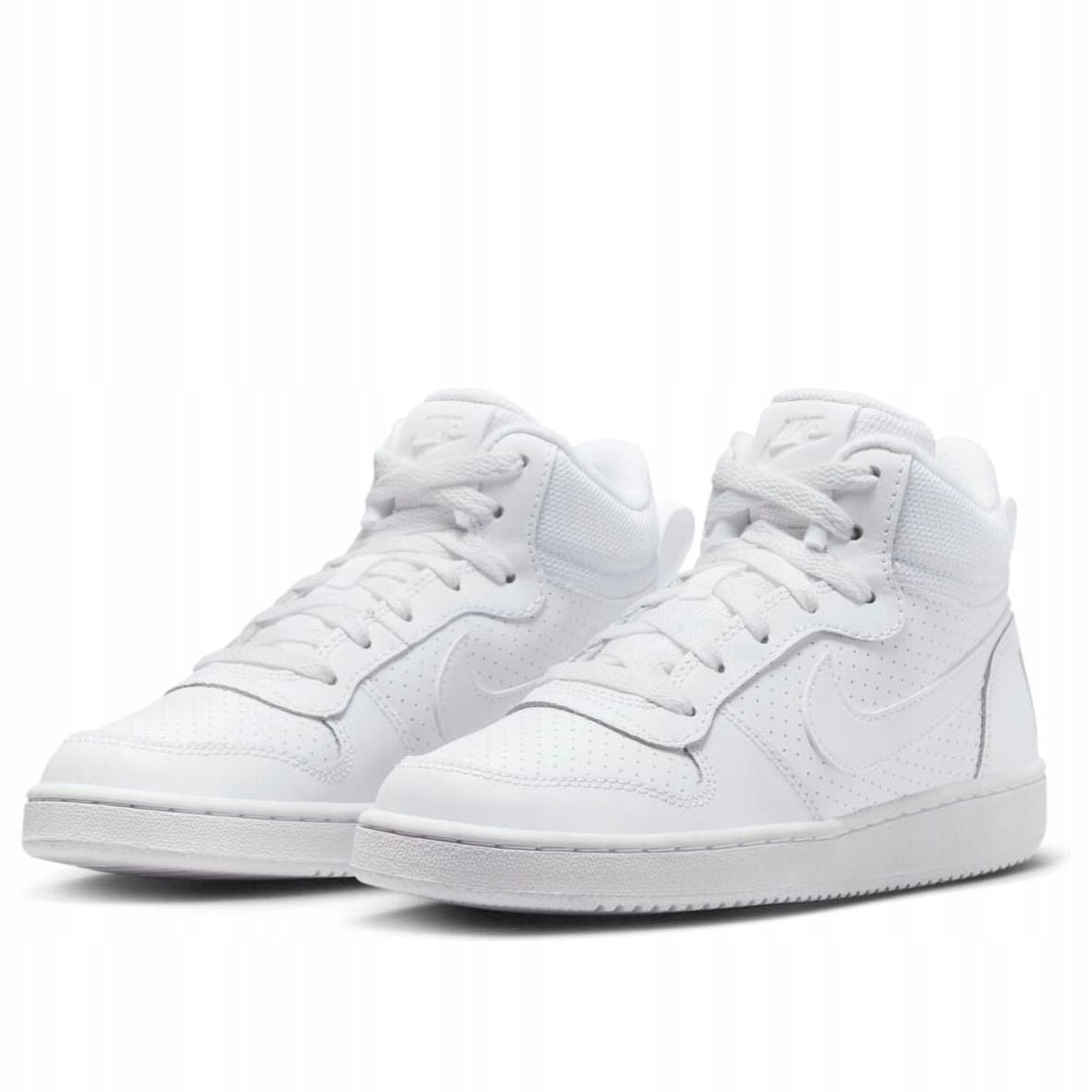 Buty sportowe dla dzieci Nike Court Borough Mid białe 839977-100 r. 38