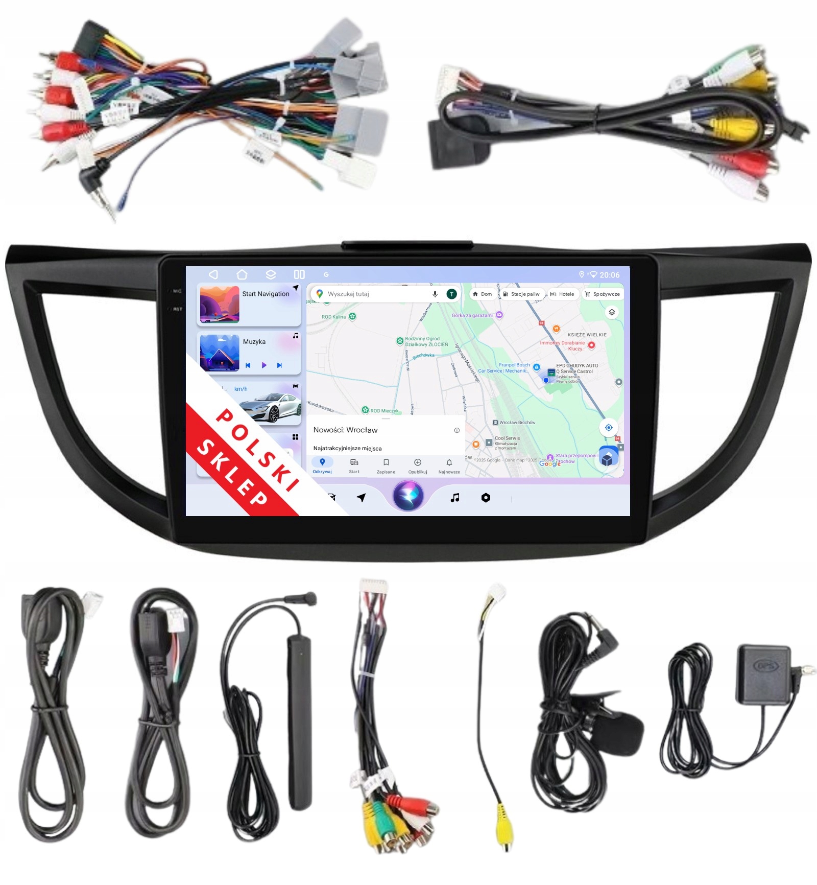 Rádio 2DIN Navigace Android Honda Crv Cr-v 4 IV 6/128 Gb Dsp Carplay Lte