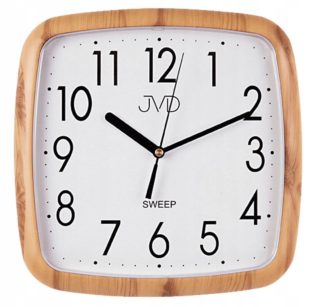 

Czytelny Cichy Brązowy Zegar Ścienny Jvd H615.3