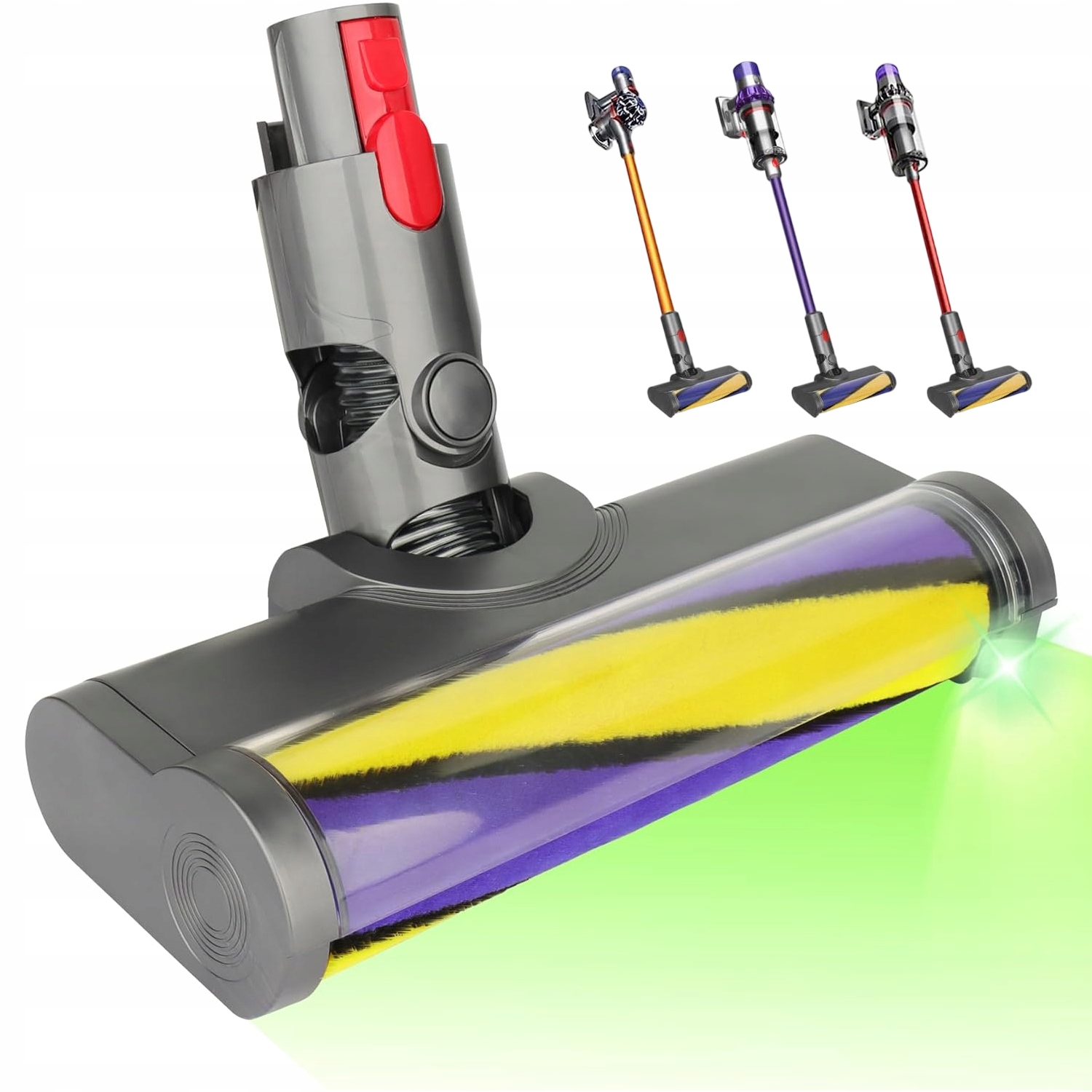 Turbokartáč, Led Elektrokartáč Pro Vysavač Dyson V7 V8 V10 V11 V15