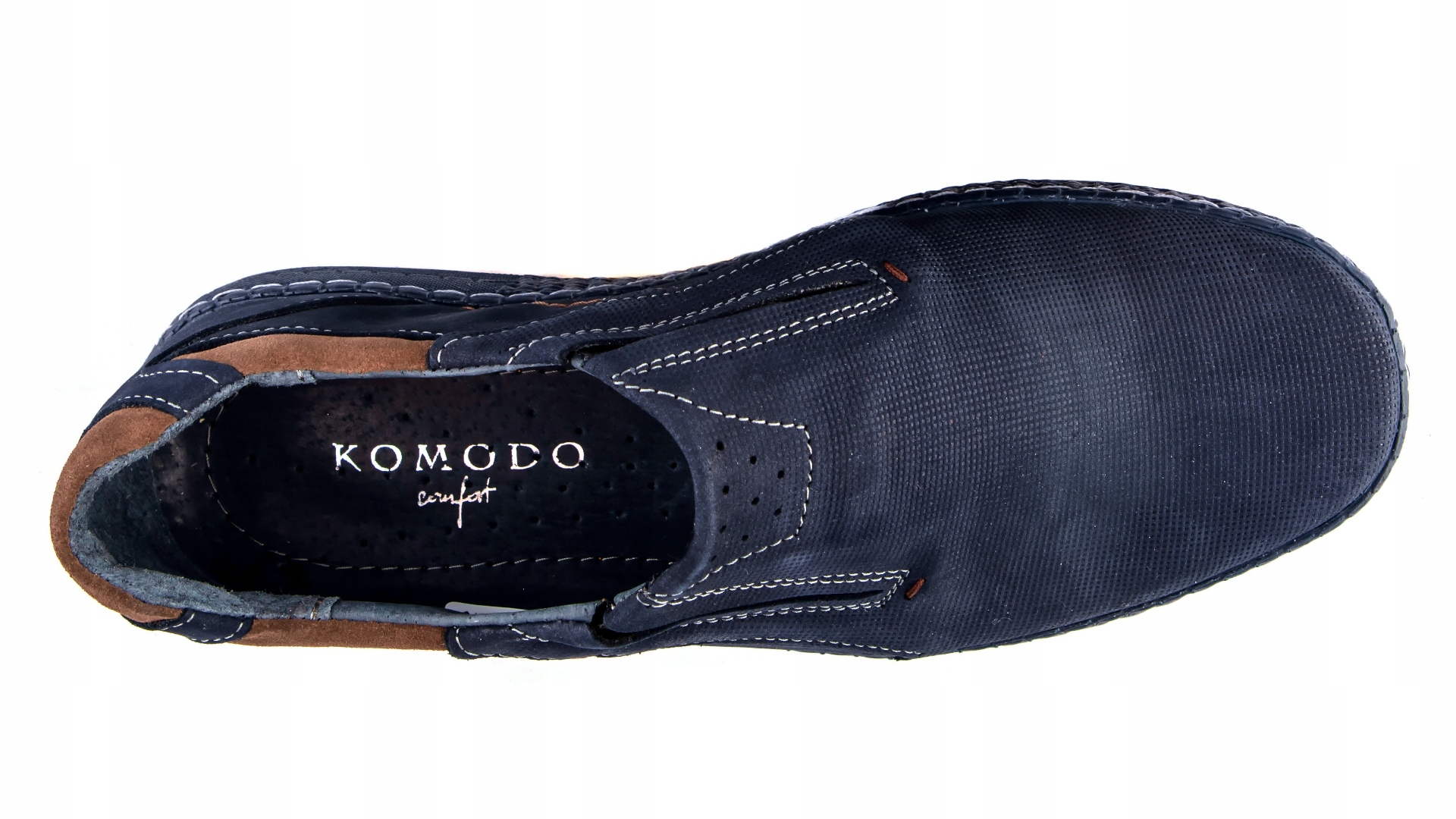 Mokasyny męskie POLSKIE buty skórzane 43 KOMODO 862 L Kod producenta 862L GRN 43