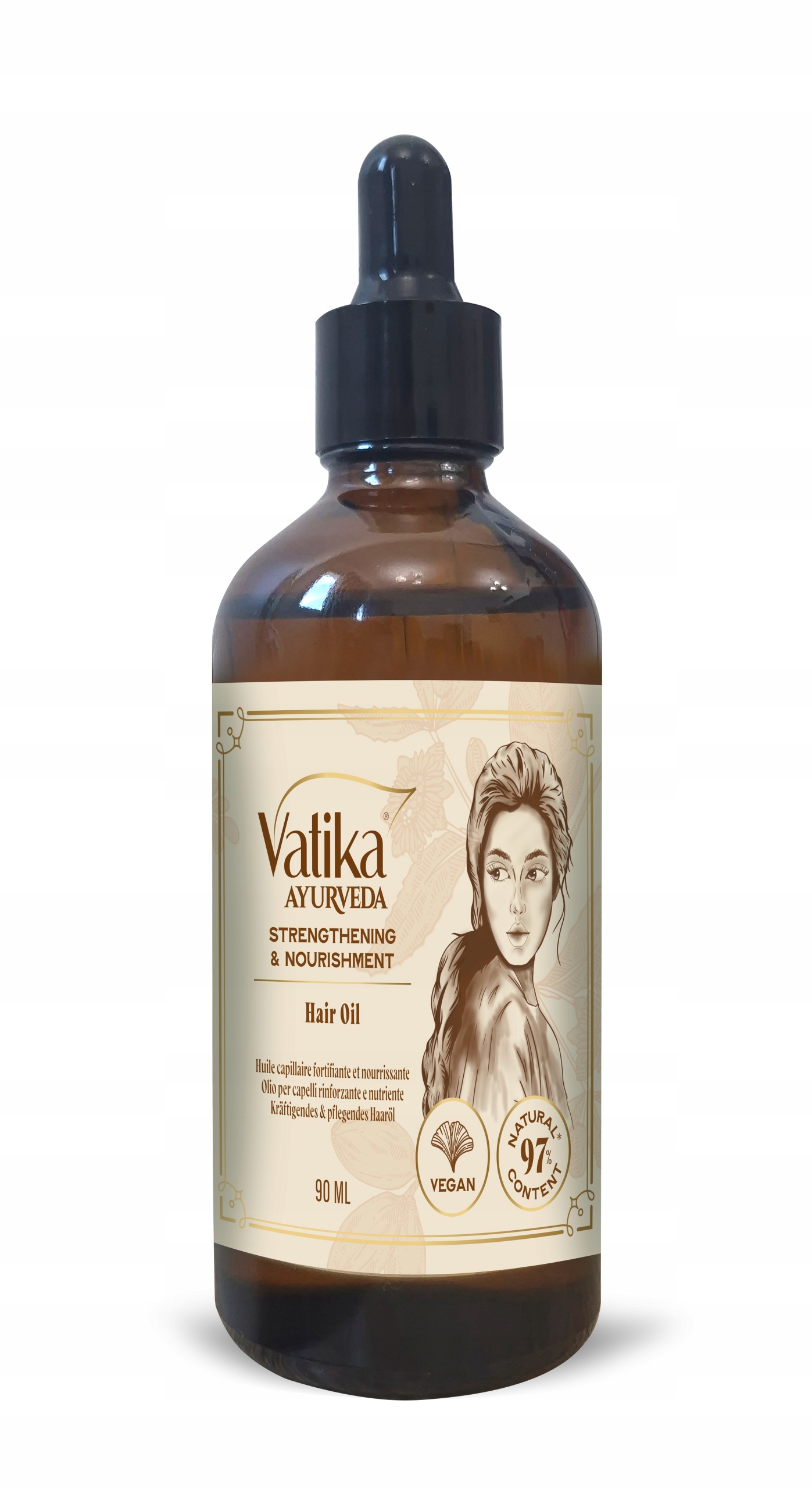 Dabur Vatika Ayurveda posilující a vyživující olej na vlasy 90 ml 1 ks