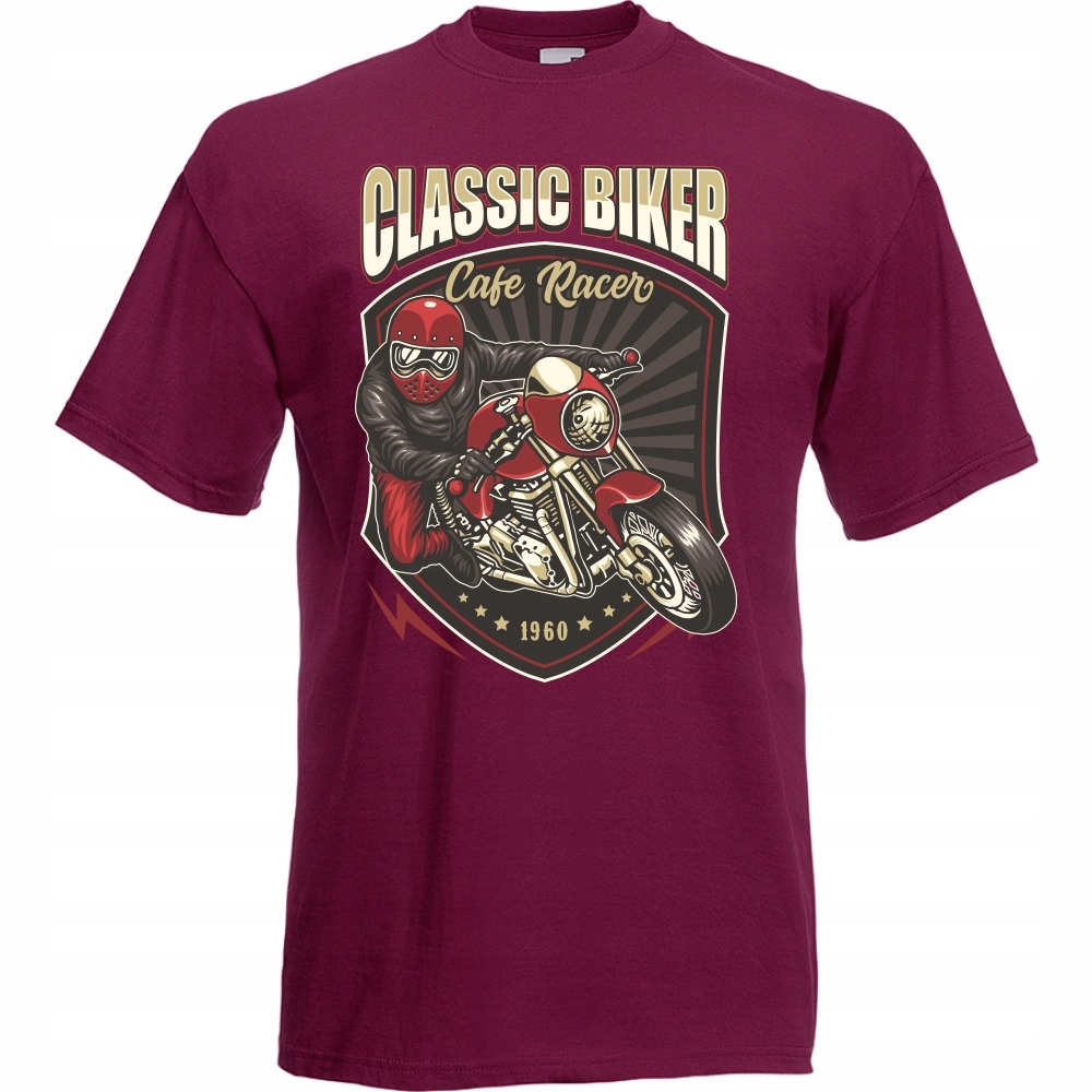 

Koszulka motocykl motor motocyklista XXL burgund