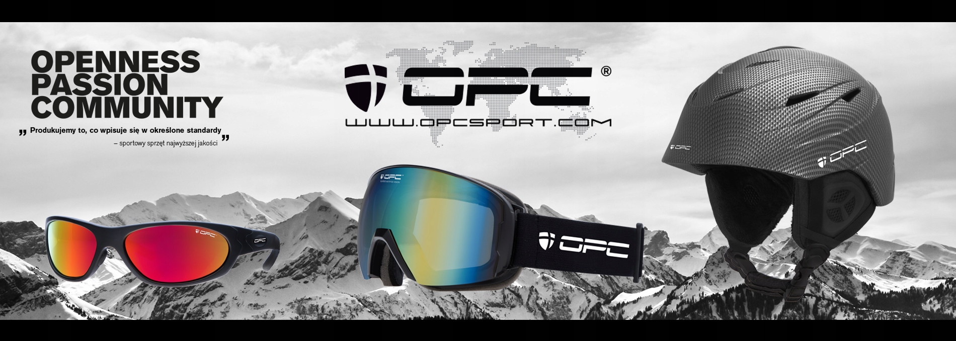 OPC Sport okulary przeciwsłoneczne nerdy - uniseks Kolor czarny