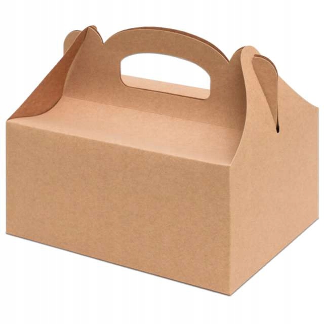 

Pudełko na Ciasto z gładkie Kraft dla gości x 5