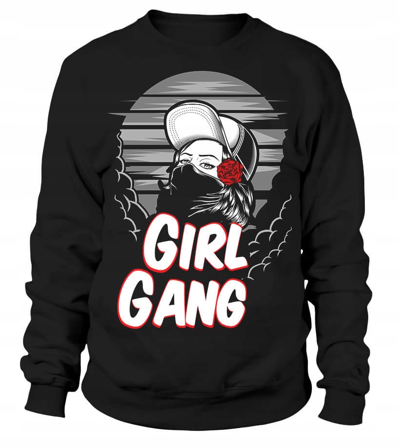 Dámská Mikina Girl Gang, velikost XL, černá, Dárek Pro Ni