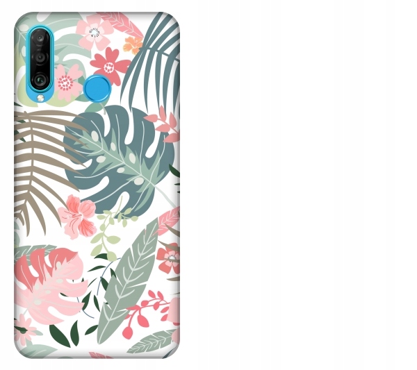 

Etui pokrowiec Huawei P30 Lite Tropical floral bot