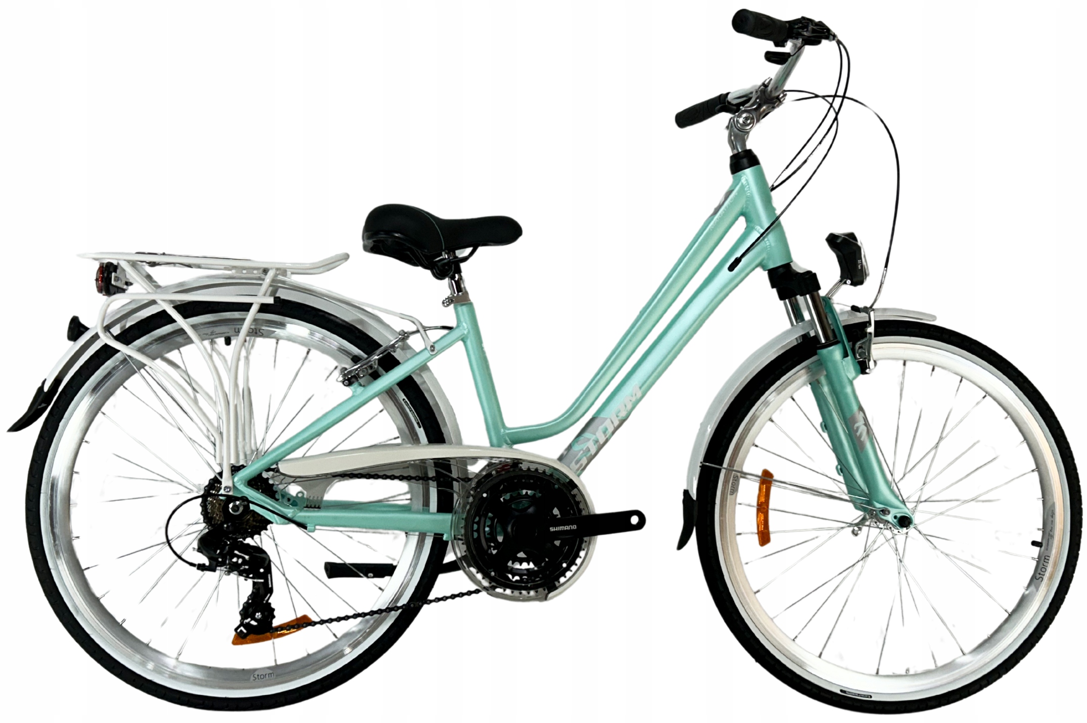 Rower Trekkingowy Damski Storm Marathon 1.0 Lady rama 15 26 turkus mat 2025