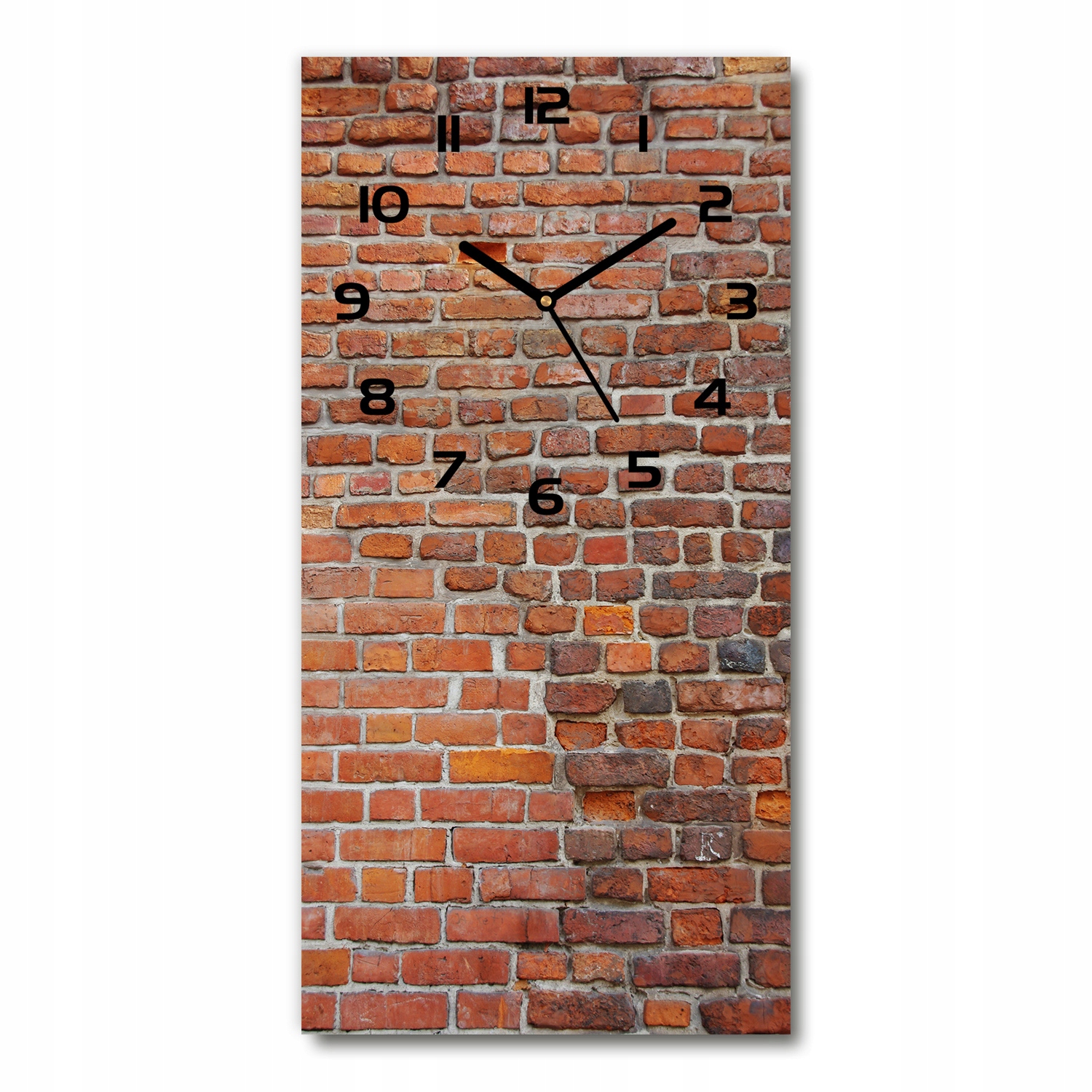 

Zegar szklany ścienny Ceglana ściana 30x60 pionowy