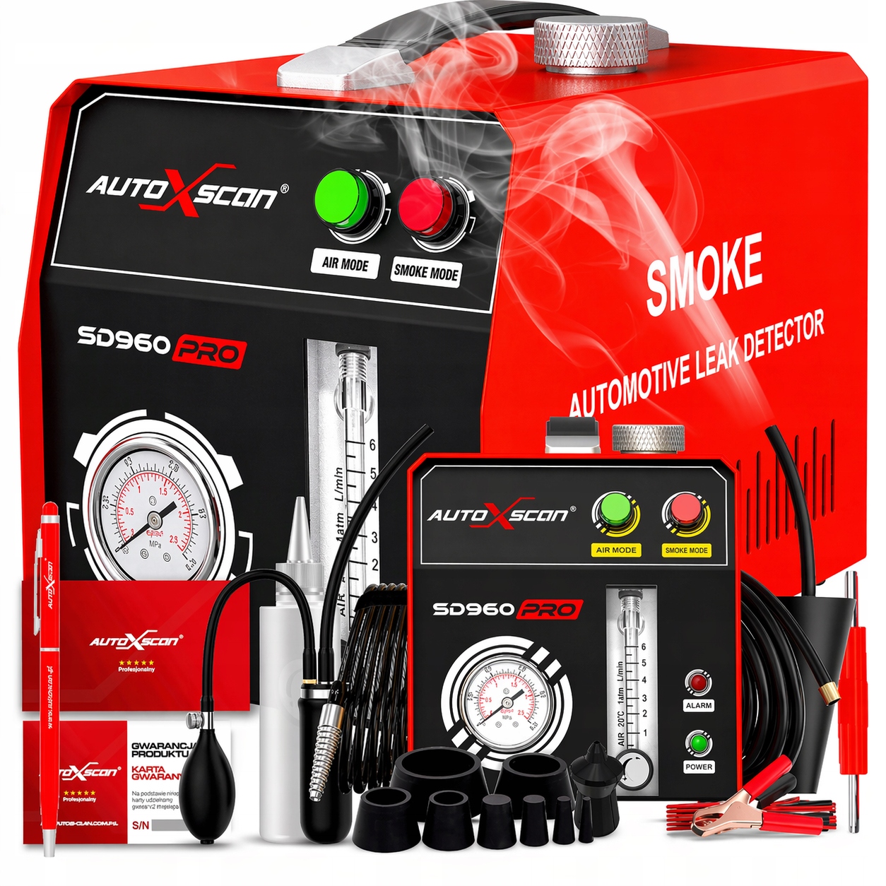 Tester Tesnosti Autoxscan SD960PRO zadymovač Sada Korkov Olej