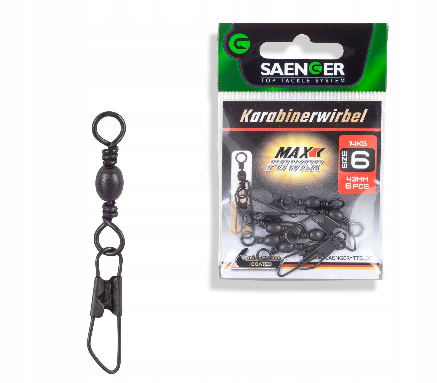 Agrafki Z Krętlikiem Sanger 14/6kg