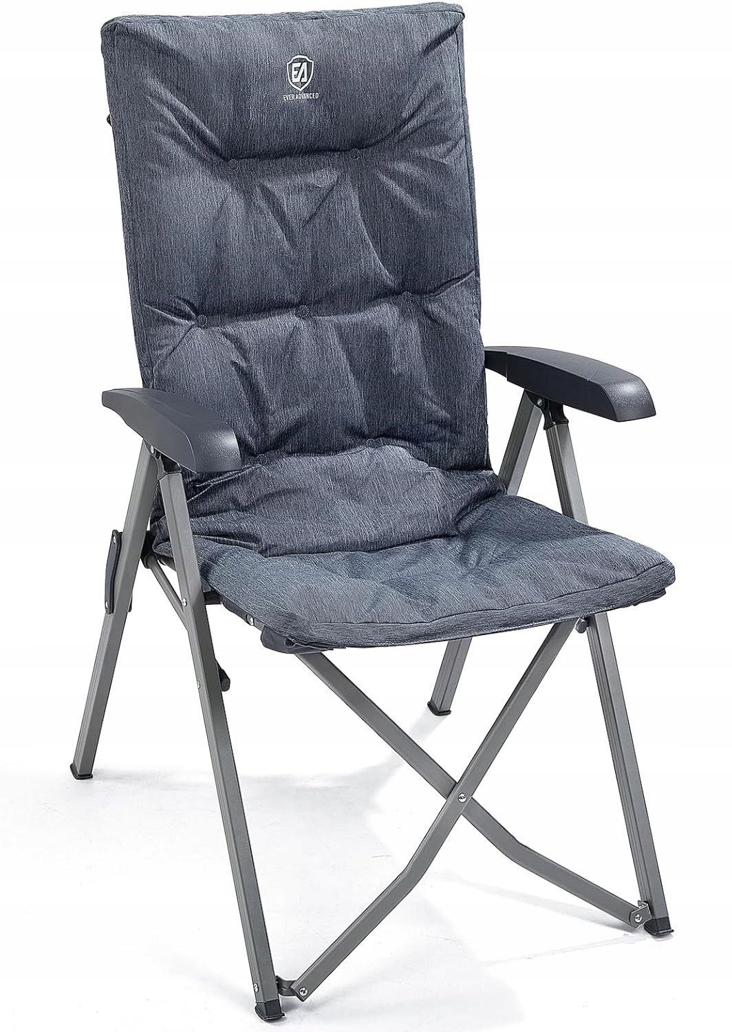 Krzesło turystyczne z oparciem Ever Advanced EUEA-RC-5022-GY szary