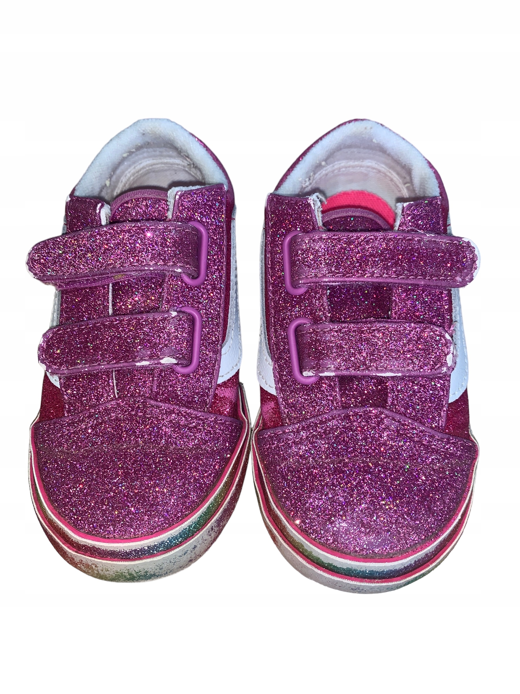Buty brokatowe dziecięce VANS różowe 25 14016835023 - Allegro.pl