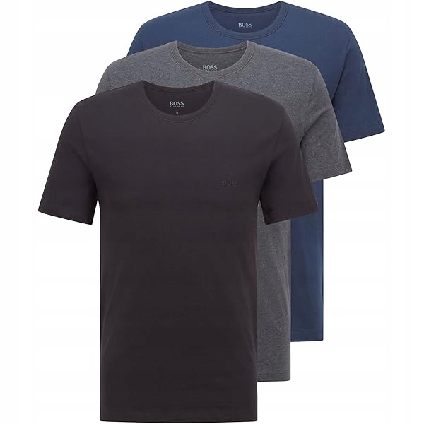 Boss Klasické Bavlněné Pánské Tričko S Logem 3PACK XXL 6FA