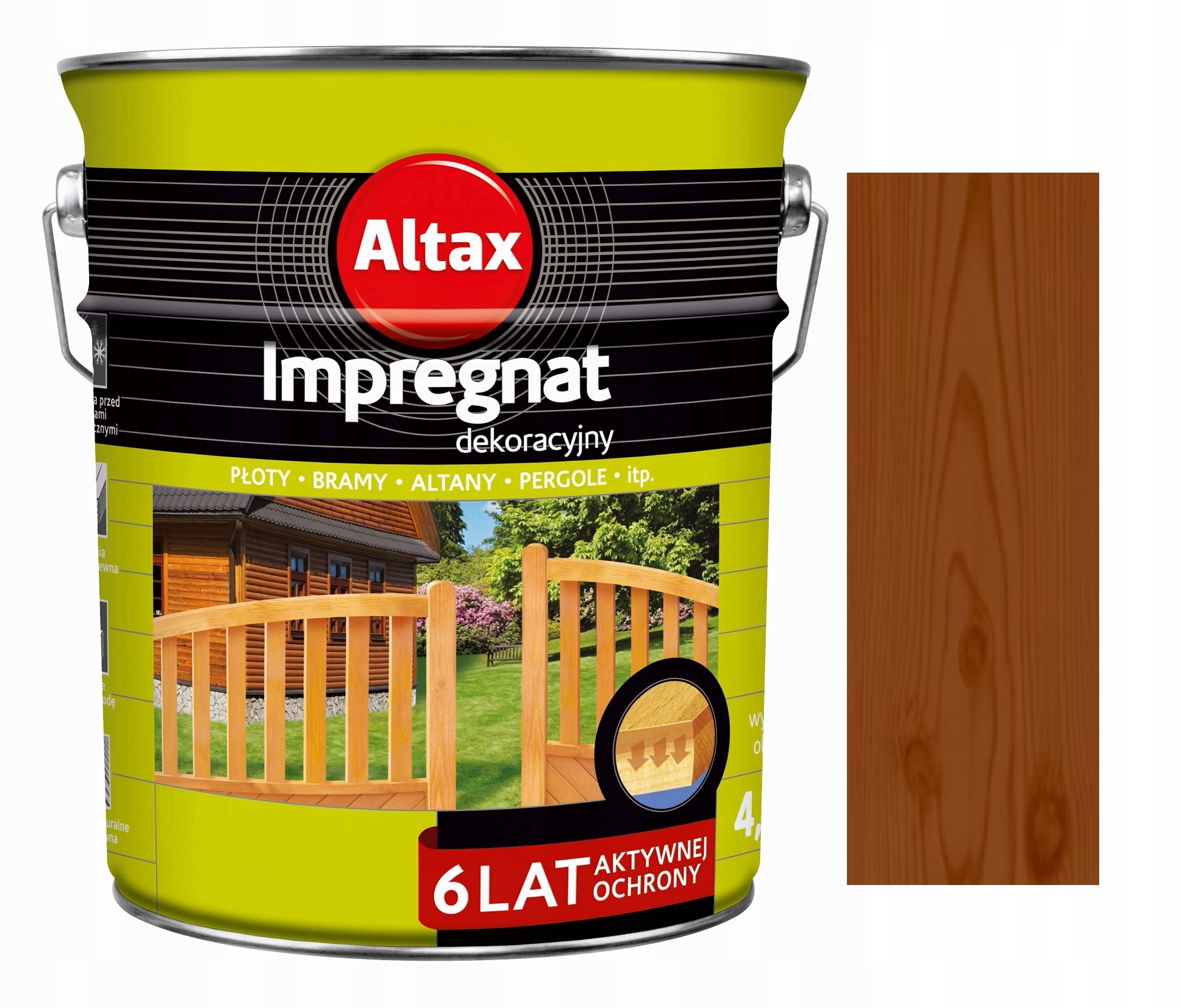 Altax Impregnat Dekoracyjny Do Drewna Merbau 4.5L