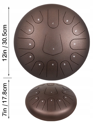 VEVOR Bęben Językowy 12" 13 Tonowy Stal Złoto Kod producenta 12CSG13YGSGTL
