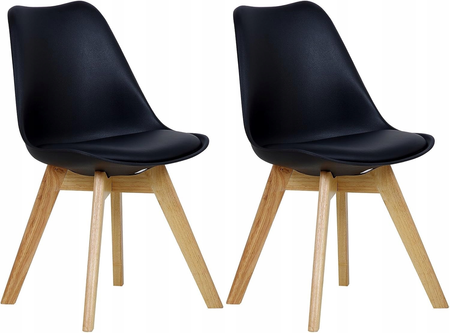 Woltu Stolička Sada 2 Ks Salón Kuchyňa Jedáleň Nohy Masívne Drevo 82 CM