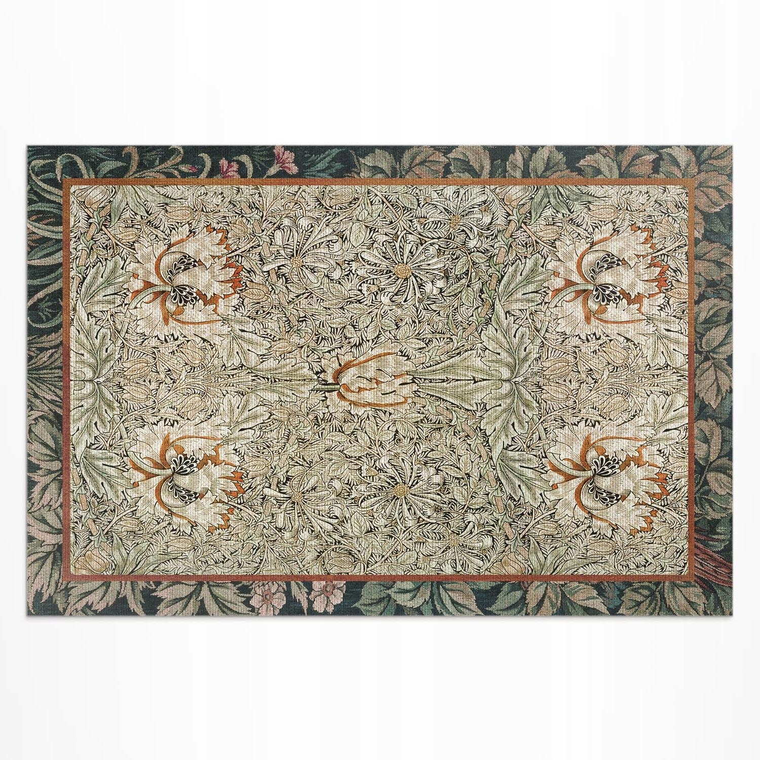 Dekoratívny vonkajší koberec Vinylový zimolez William Morris 100 x 150 cm
