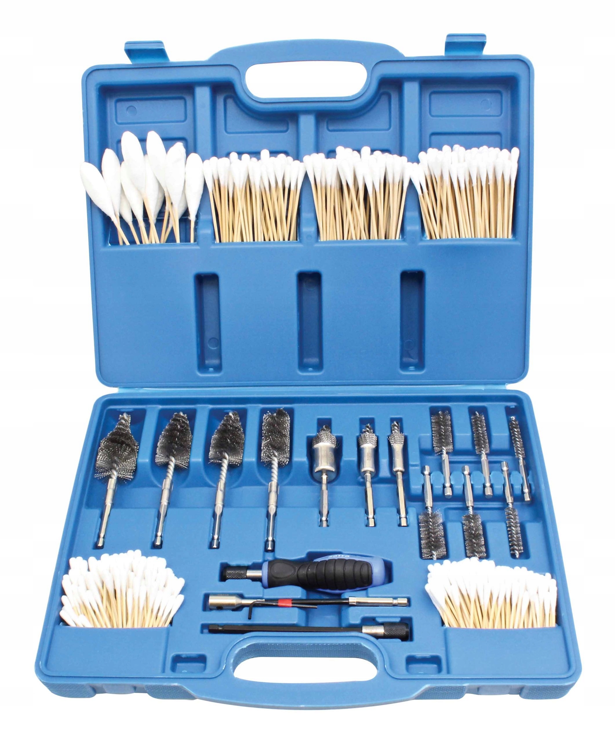 ZESTAW SZCZOTEK DO CZYSZCZENIA WTRYSKIWACZY SZKLANEK TULEI GŁOWIC ŚWIEC 429 Marka Satra