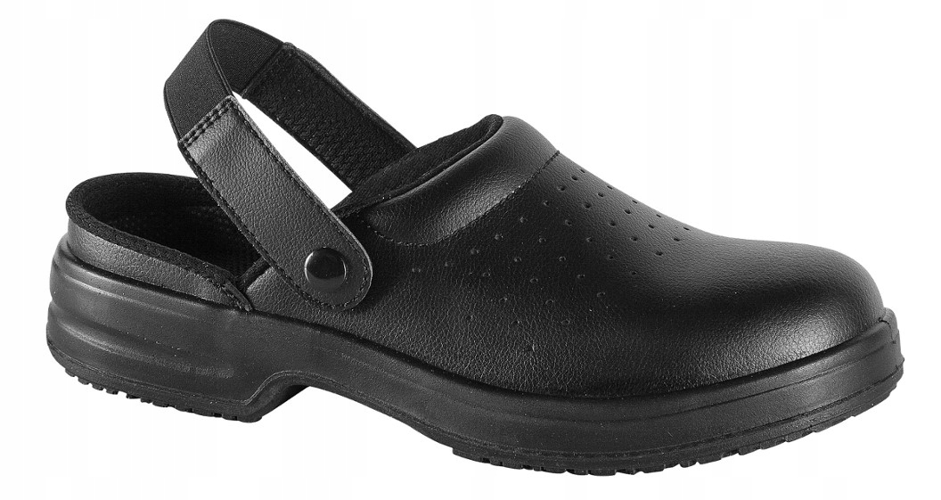 Buty Kucharskie Medyczne Saboty Gastronomiczne Klapki Z Noskiem A113 R. 45