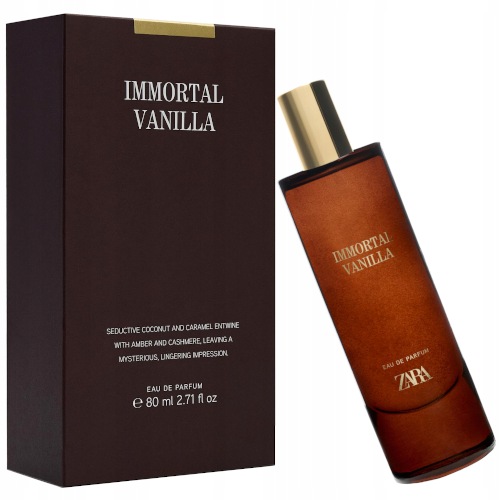Perfumy Zara Immortal Vanilla Eau De Perfum 80ml Oryginalne Piękne