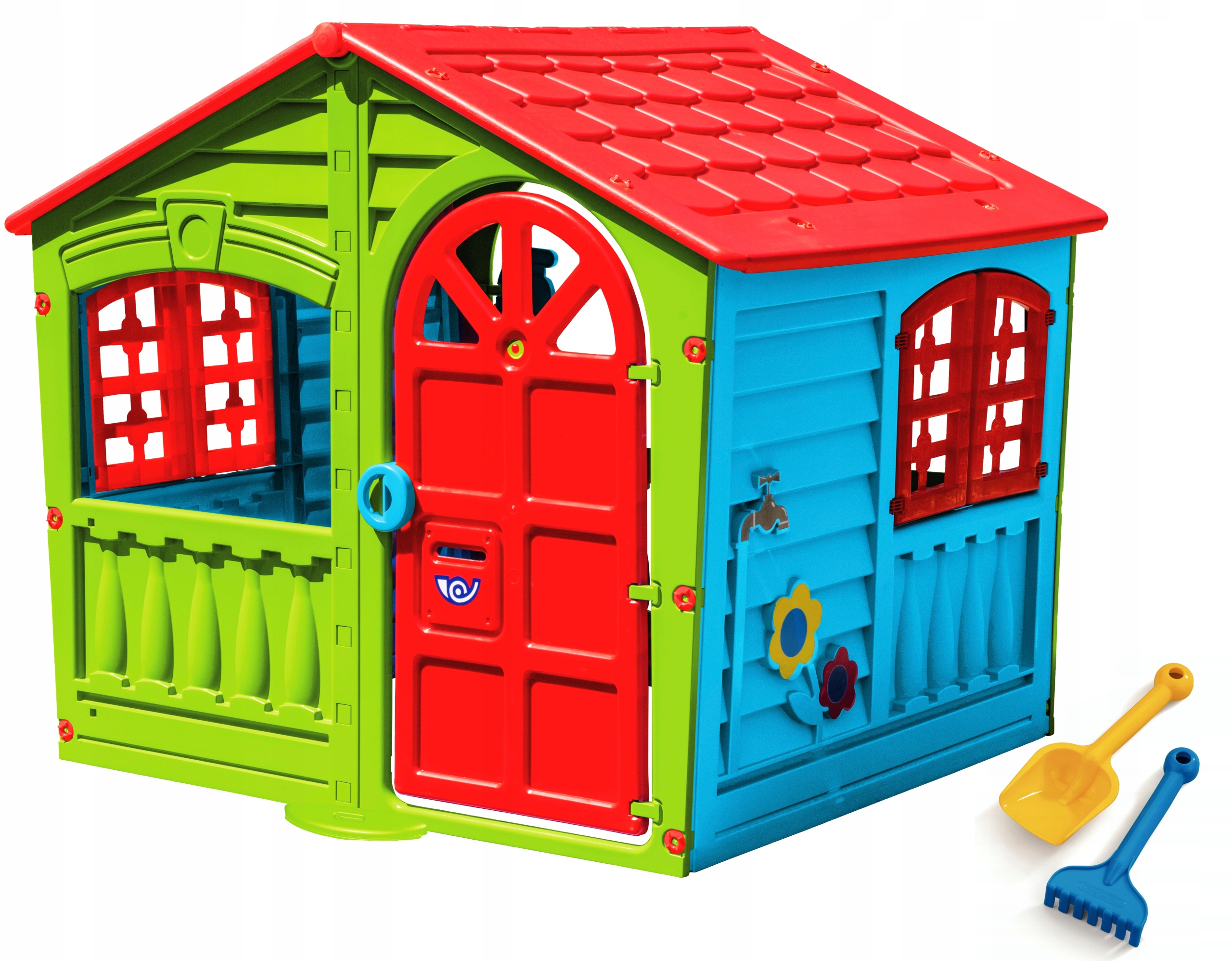 БОЛЬШОЙ САДОВЫЙ ДОМ ДЛЯ ДЕТЕЙ С ЖАЛЮЗИ +БЕСПЛАТНО