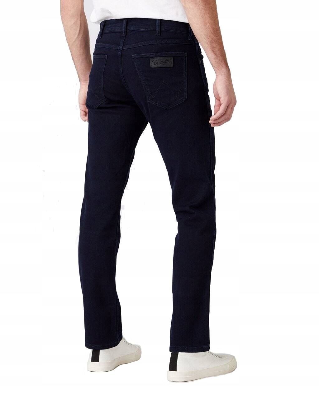 Męskie jeansy proste Wrangler Greensboro Black Back W15QQC77D 35/34