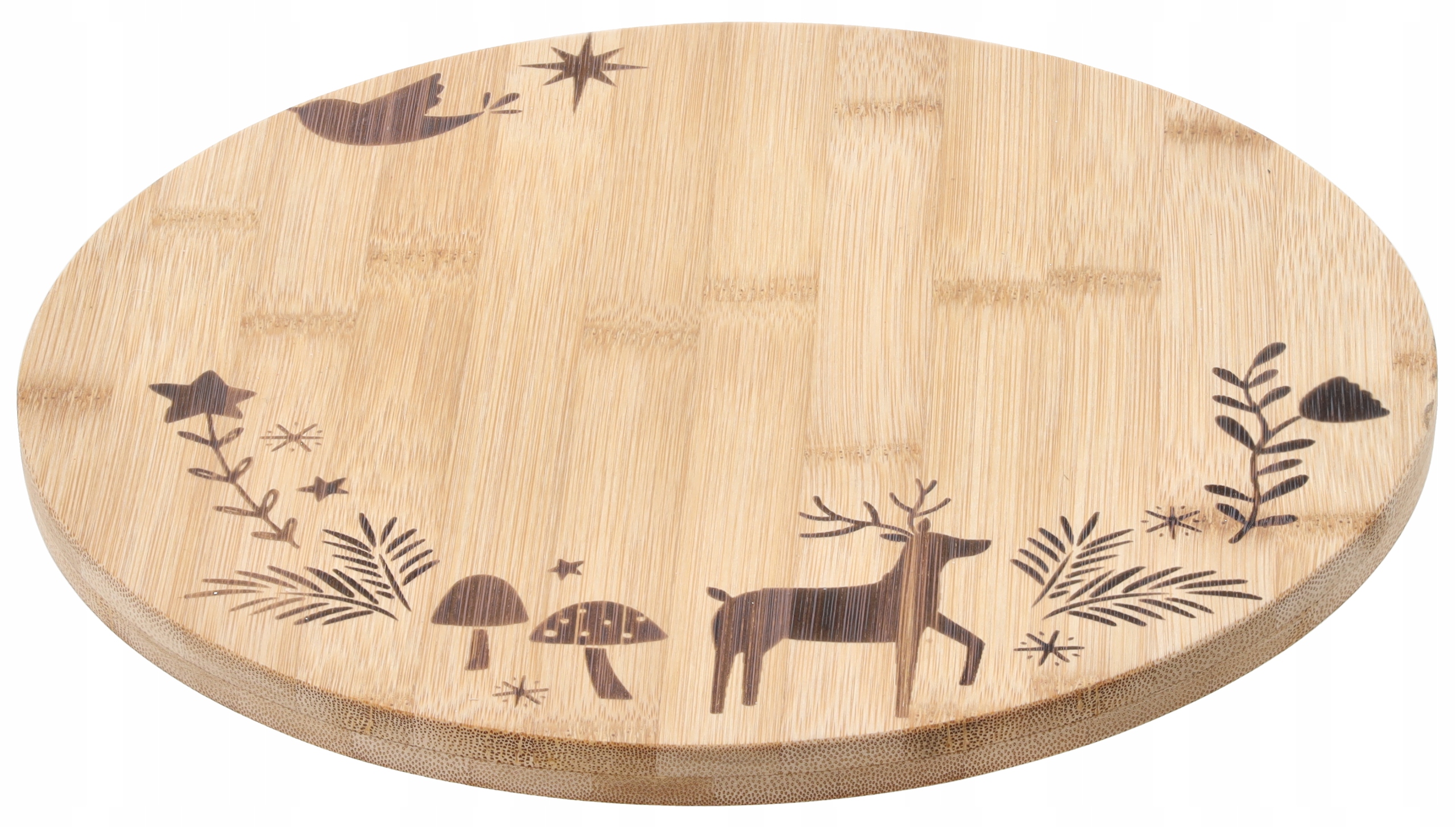 DESKA DO KROJENIA BAMBUSOWA ŚWIĄTECZNE WZORY 28x1,5 CM