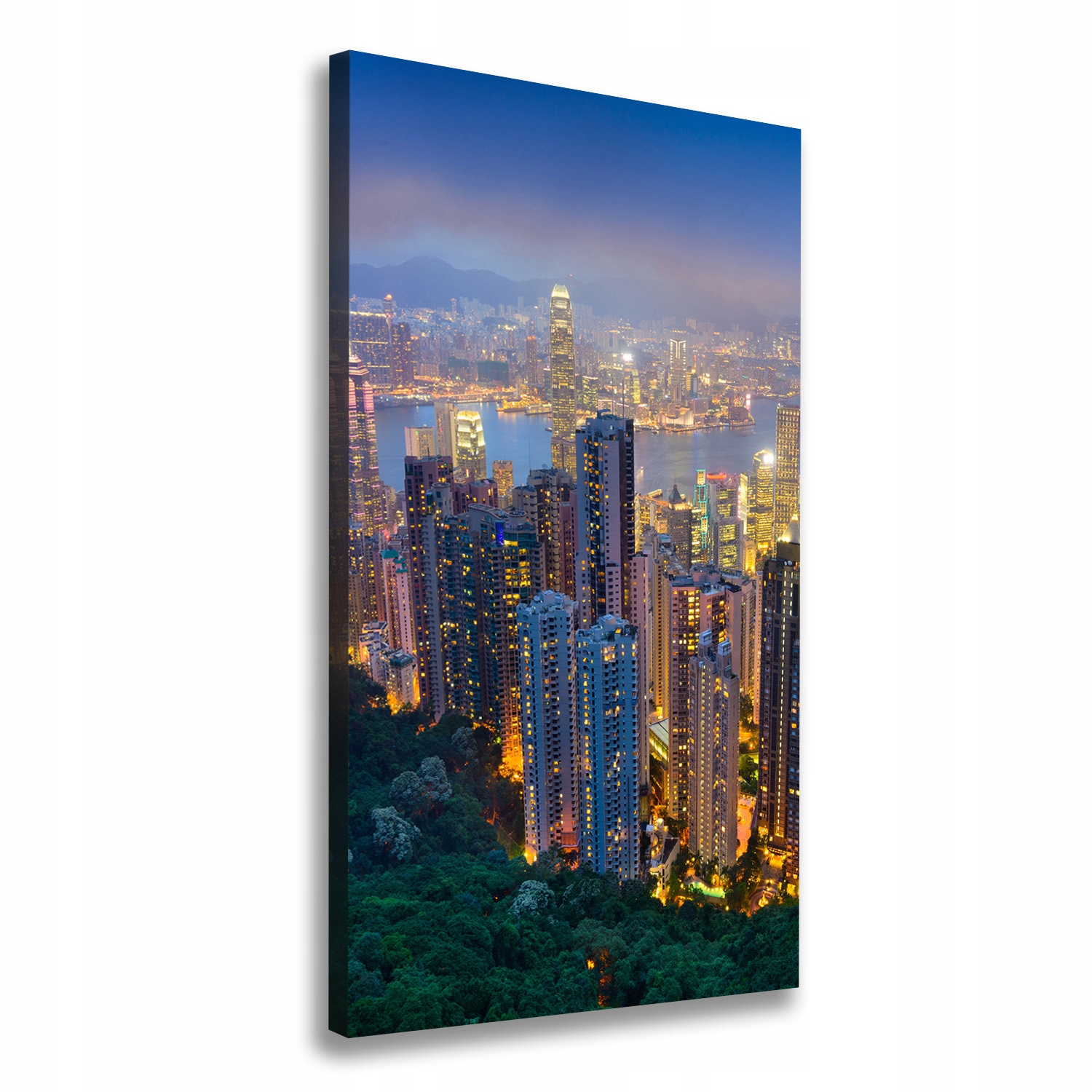 

Foto obraz na płótnie Hongkong nocą 70x140 cm