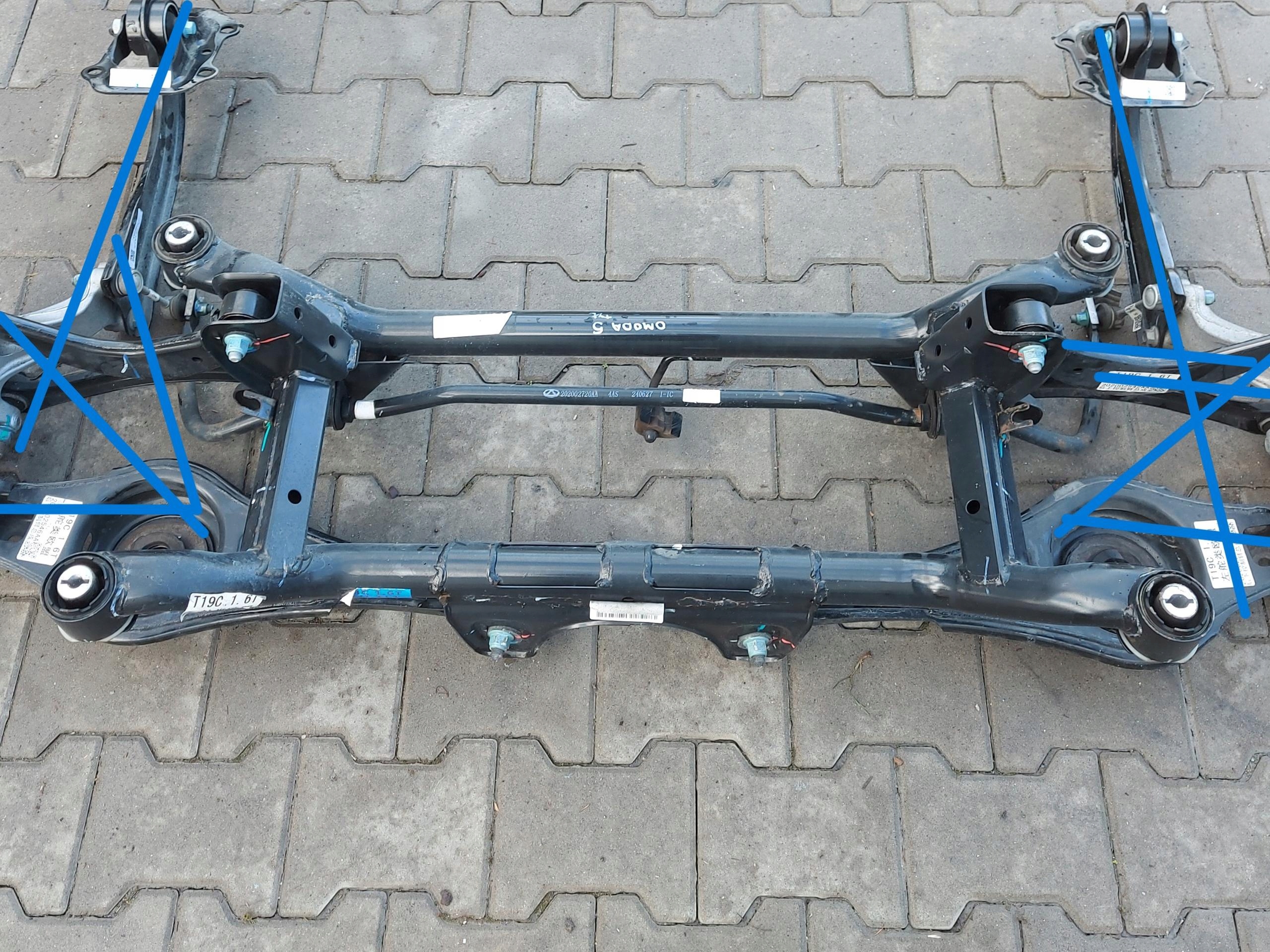 Chery Omoda 5 2024 subframe axle beam axle beam rear part rear suspension beam