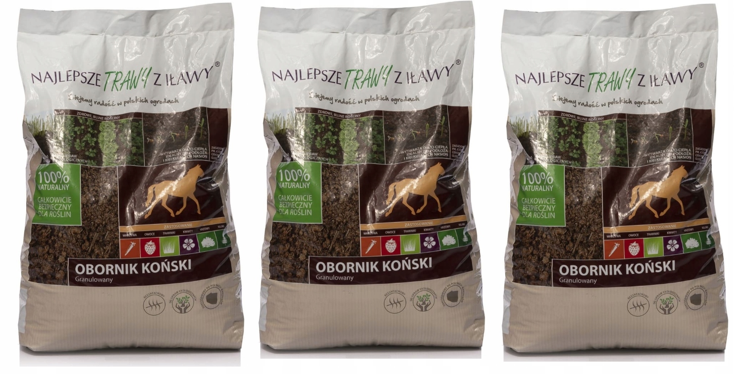 

Obornik Koński 100% Naturalny Granulowany 30L
