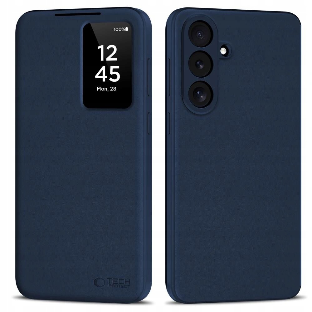 Etui Tech-Protect Smart Wallet na Samsung Galaxy S26 Fe granatowe matowe