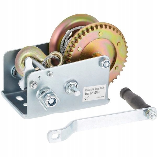 1567491200 Wyciągarka linowa z korbą, 1134 kg