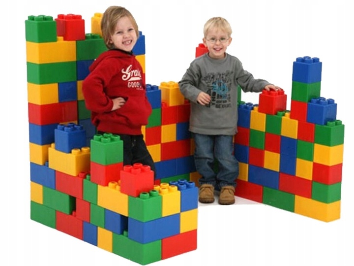 

Ogromne klocki giganty cegły XXL 45 el