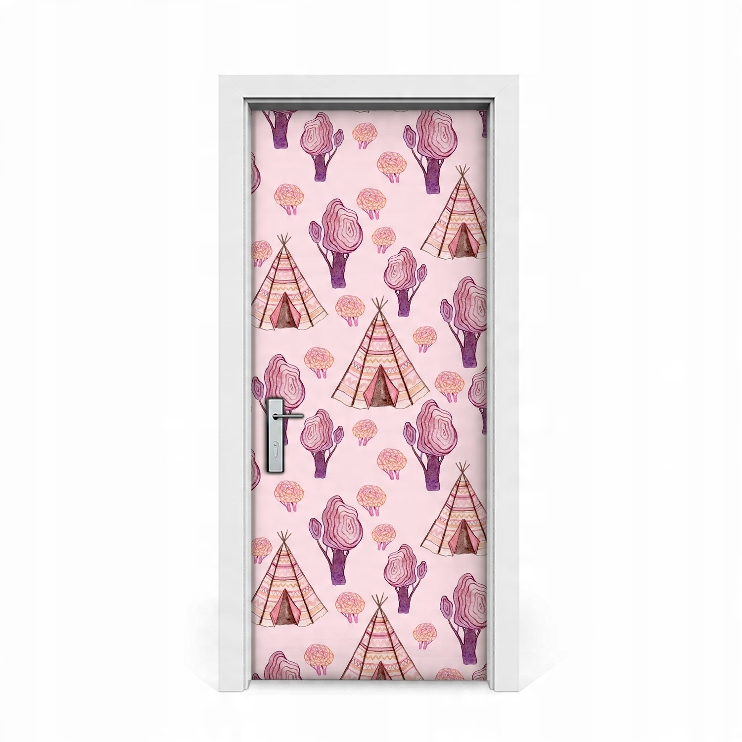 

Naklejka na drzwi okleina Zaczarowane Tipi 85x205