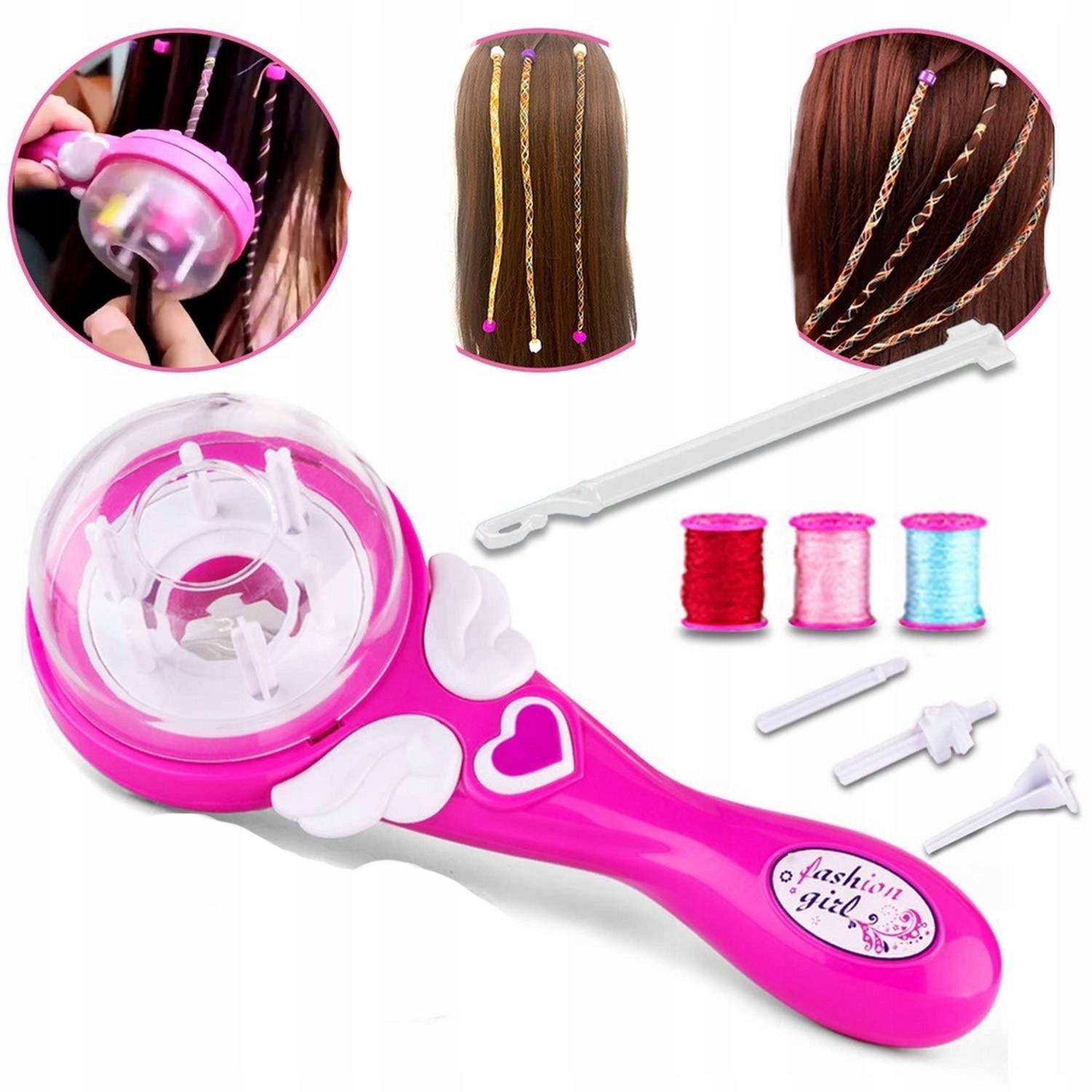 ZAPLATARKA do WARKOCZYKÓW + KREDA do KOLOROWANIA włosów MAŁA FRYZJERKA Wiek dziecka 6 lat +