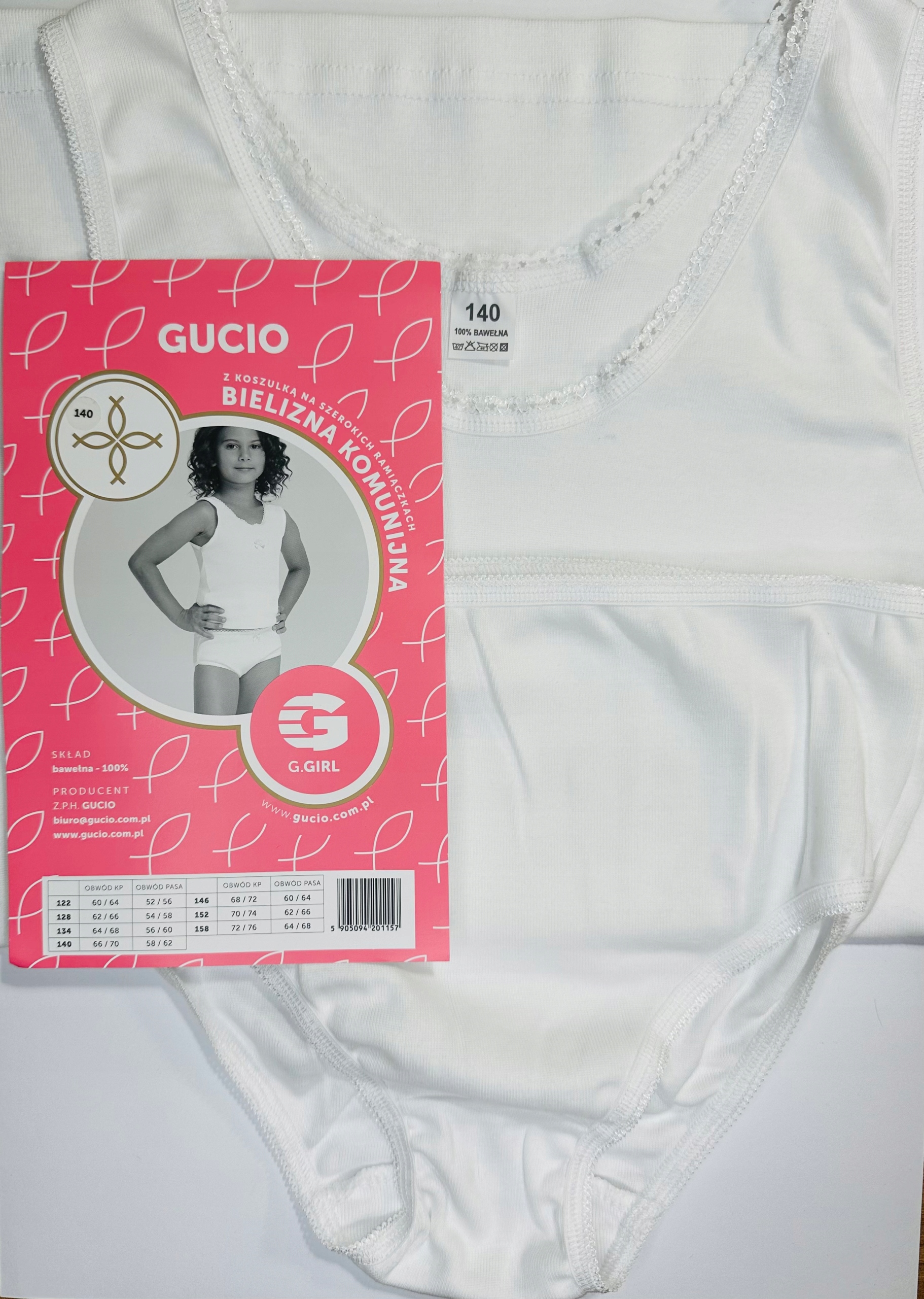 Komplet Bielizna komunijna dla dziewczynki 152 Gucio Marka Gucio