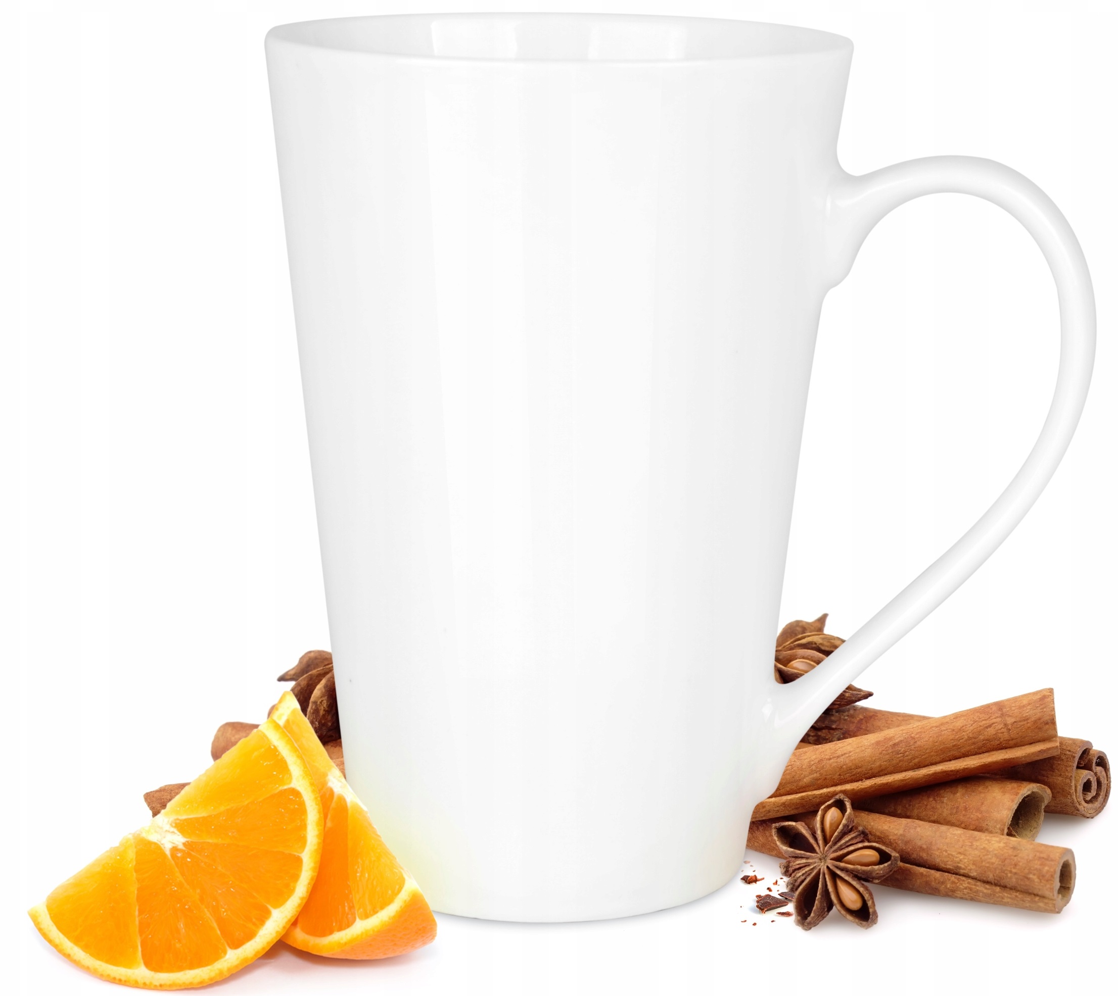 Kubek duży biały 500ml do kawy herbaty