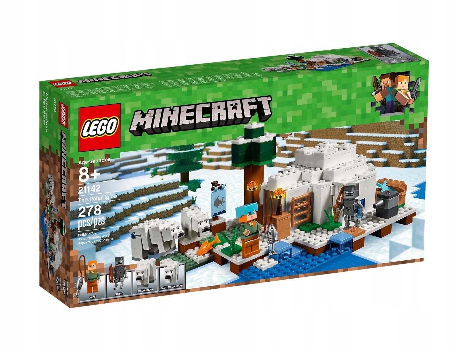 Lego Minecraft 21142 Iglú ledního medvěda Nové